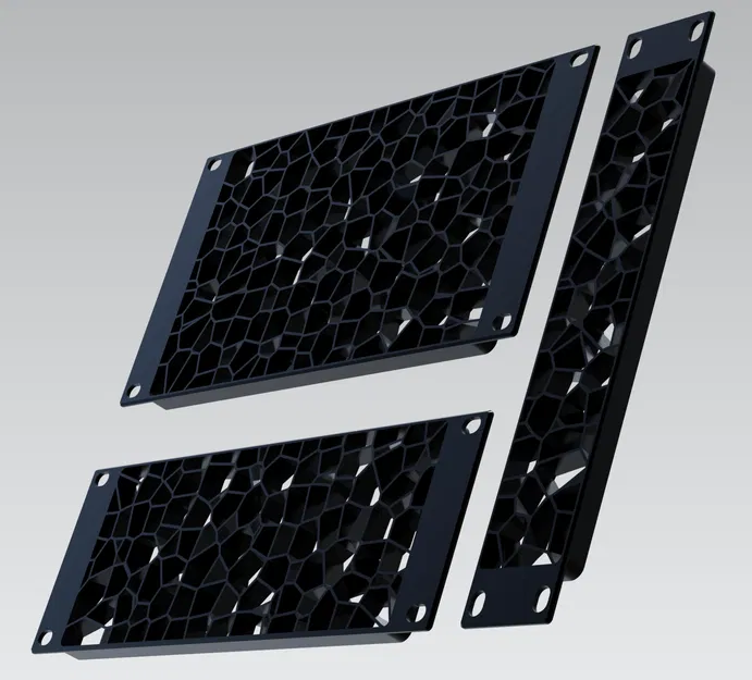 Tấm Che Rack 10 inch 1-3U Họa Tiết Voronoi - Image 1