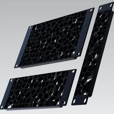 Tấm Che Rack 10 inch 1-3U Họa Tiết Voronoi