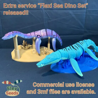 Khủng Long Biển Dẻo Flexi (in-một-lần)