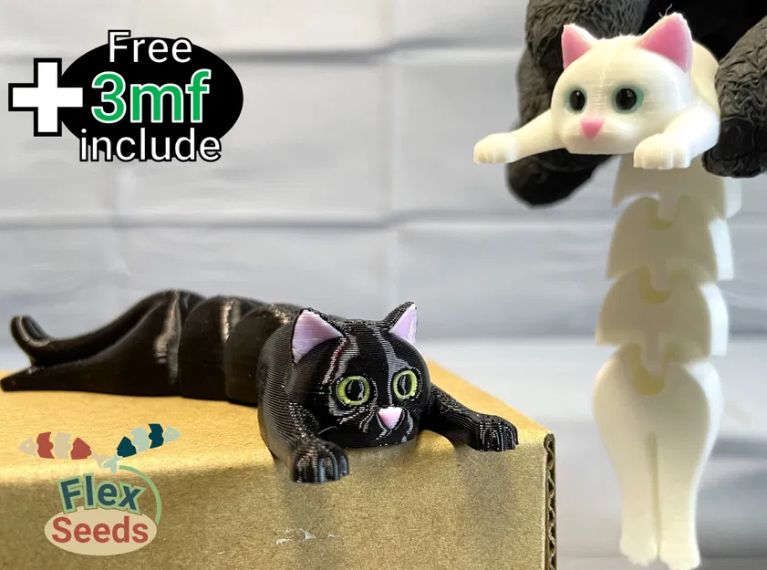 Mèo Cứng Khớp Linh Hoạt (In Liền, Không Cần Support) - Image 1