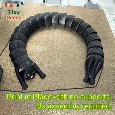 [Official Remix] Mèo Flexi Cỡ Lớn In Liền (Print-in-place)