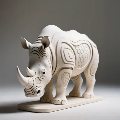 Tượng Tê Giác Hexa