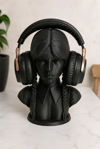 Chân đế tai nghe theo phong cách Wednesday Addams - Image 1