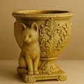 Chậu Cây Mèo Vàng Kiểu Baroque Sang Trọng - Thumbnail 1