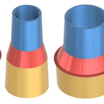 Đầu nối ống hút bụi phổ biến. Parametric cho Fusion 360