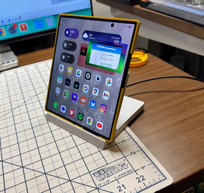 Giá Đỡ Sạc Qi2/Magsafe Cho Galaxy Fold 7 (Sử dụng củ sạc Anker Zolo qi2) - Image 1