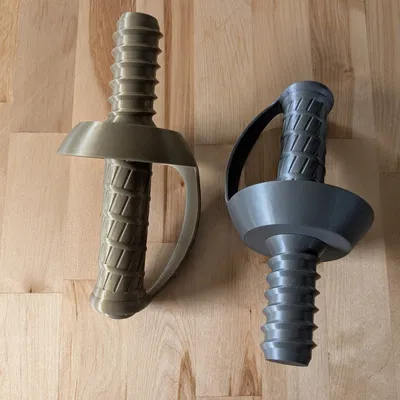 Tay cầm kiếm cướp biển bằng ống nước - Không cần Supports