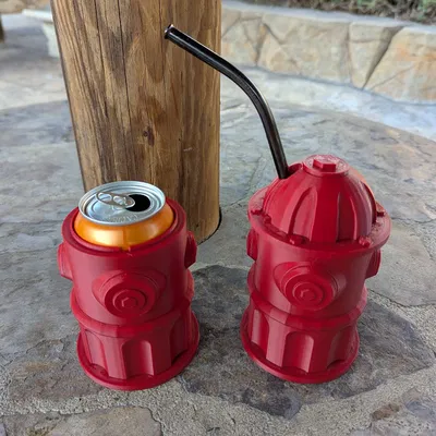 Kẹp Giữ Lon Nước Hình Trụ Chữa Cháy - In Liền Khối