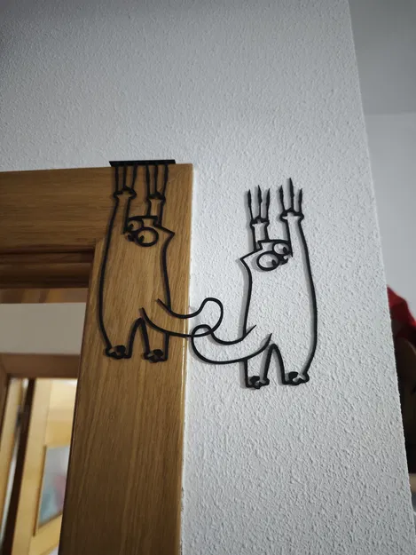 Tranh Mèo Treo Tường/Trang Trí Cửa - Mèo Simon - Image 1