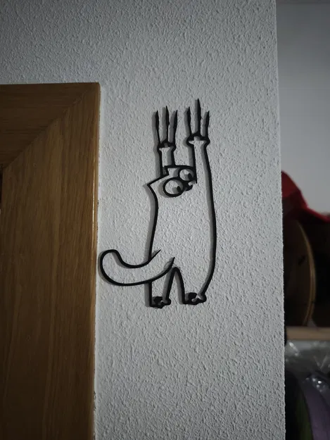 Tranh Mèo Treo Tường/Trang Trí Cửa - Mèo Simon - Image 3