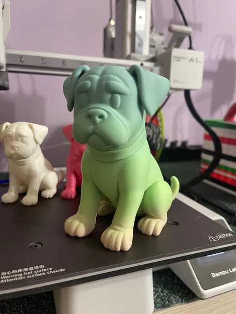 Chó Boxer Con Phong Cách Hoạt Hình Đang Ngồi – Hai Kích Cỡ - Image 1