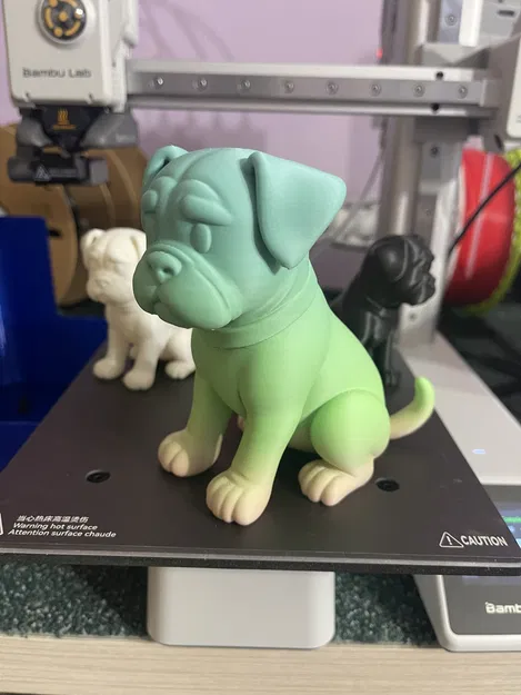 Chó Boxer Con Phong Cách Hoạt Hình Đang Ngồi – Hai Kích Cỡ - Image 2