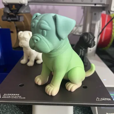 Chó Boxer Con Phong Cách Hoạt Hình Đang Ngồi – Hai Kích Cỡ