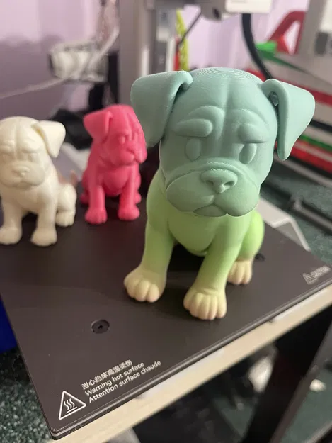 Chó Boxer Con Phong Cách Hoạt Hình Đang Ngồi – Hai Kích Cỡ - Image 3