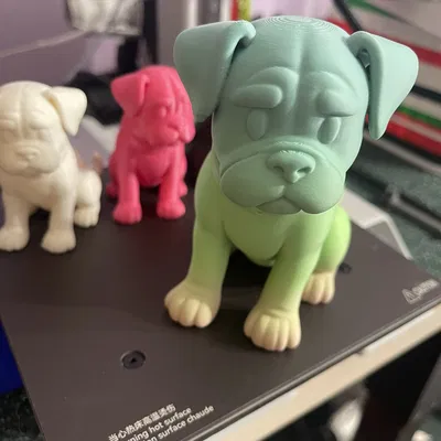 Chó Boxer Con Phong Cách Hoạt Hình Đang Ngồi – Hai Kích Cỡ