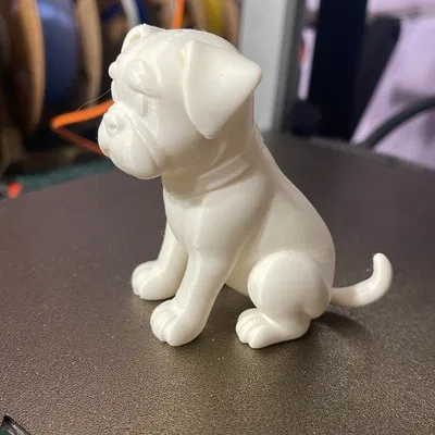 Chó Boxer Con Phong Cách Hoạt Hình Đang Ngồi – Hai Kích Cỡ