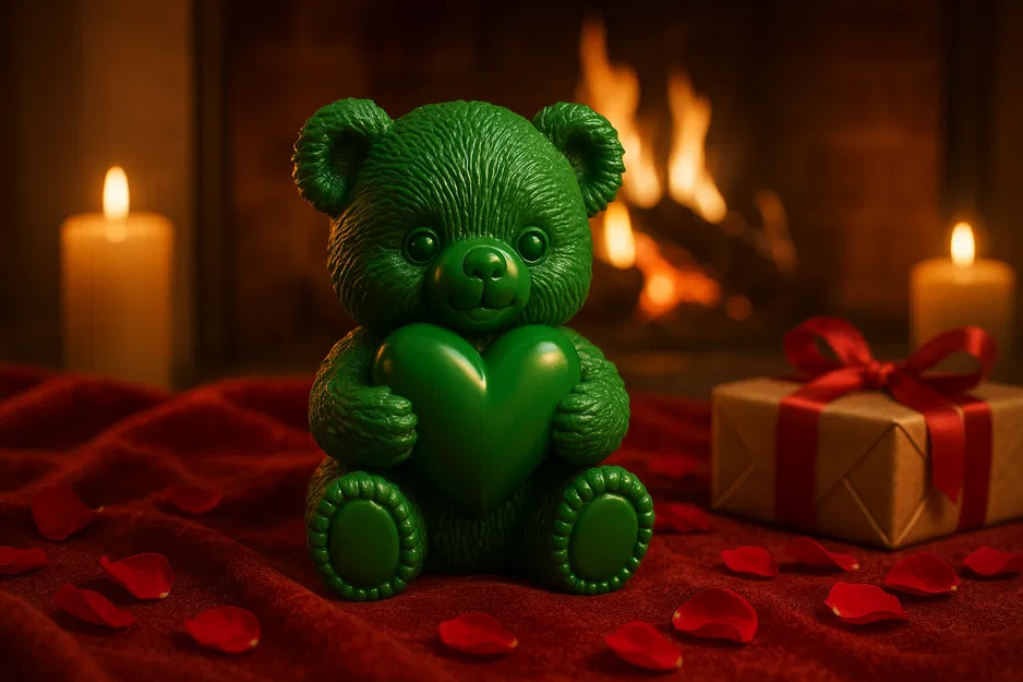 Gấu Bông Dễ Thương Ôm Trái Tim - Image 1