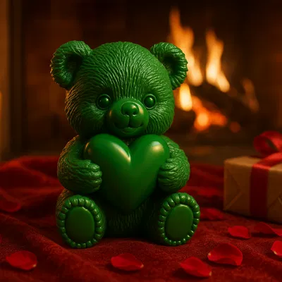 Gấu Bông Dễ Thương Ôm Trái Tim