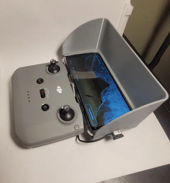 Tấm che nắng điện thoại cho tay cầm DJI Mini 2, Mini 3 - Vừa Samsung A32 5G có ốp! - Image 1