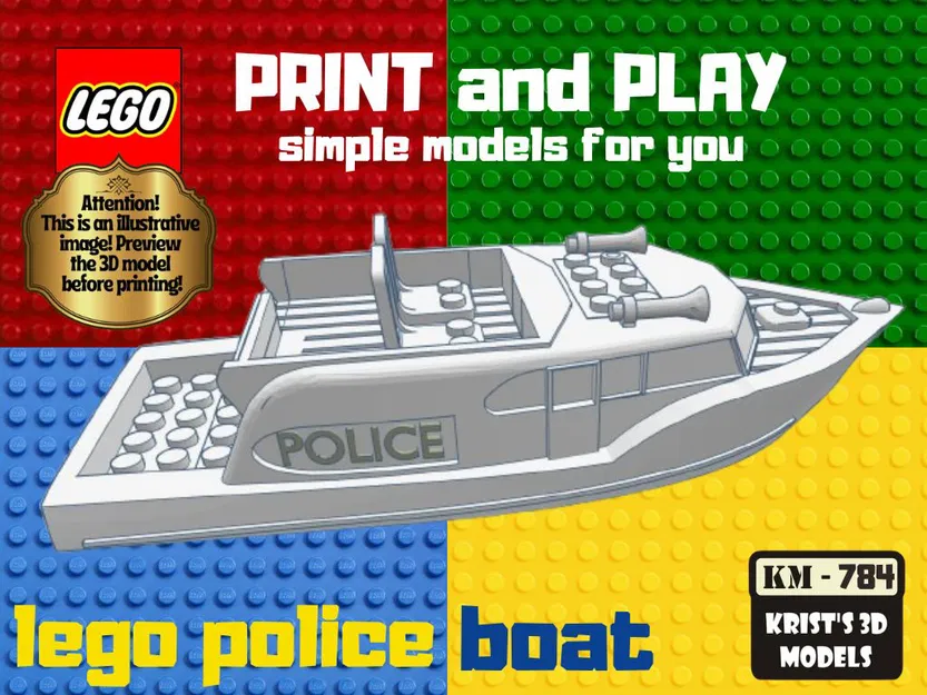Thuyền cảnh sát Lego - Image 1