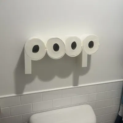 Giá Đựng Giấy Vệ Sinh Kiểu Chữ Cái "Rollphabet"