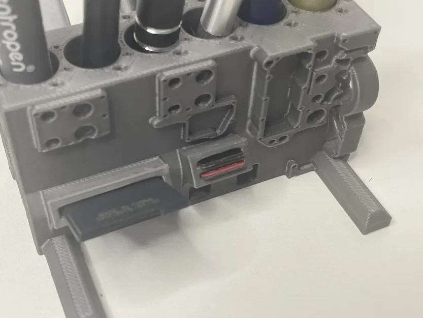 Khuôn Đựng Bút Hình Khối Động Cơ 6 Xi-lanh (USB, Thẻ Nhớ) - Image 3