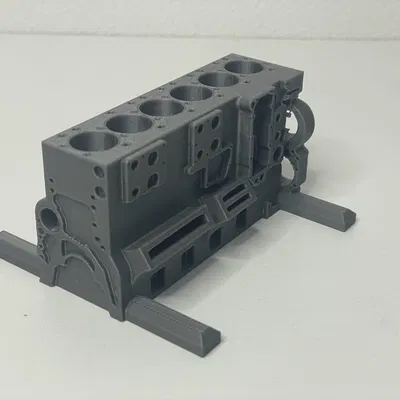 Khuôn Đựng Bút Hình Khối Động Cơ 6 Xi-lanh (USB, Thẻ Nhớ)