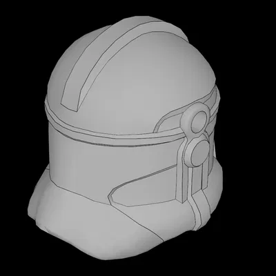 Nón Lego Tương Thích (2019.dat) Đầu Minifig SW Clone Trooper (Phase 2) Có Lỗ