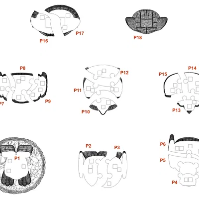Mô hình ghép hình con cú 3D