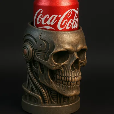 Giá đỡ lon lấy cảm hứng từ đầu lâu Terminator