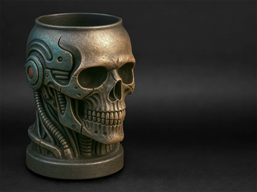 Giá đỡ lon lấy cảm hứng từ đầu lâu Terminator - Image 3