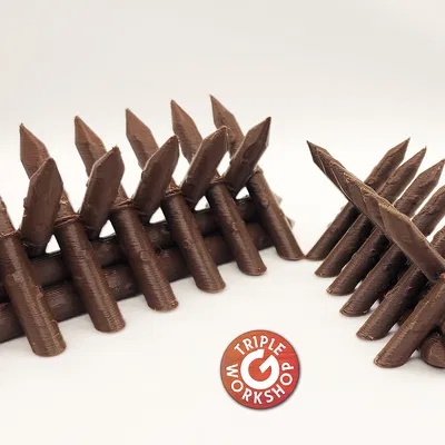 Rào Chắn Cọc Thời Trung Cổ - Không Cần Support