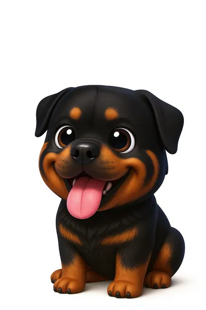 Chó Rottweiler Dễ Thương - Image 1