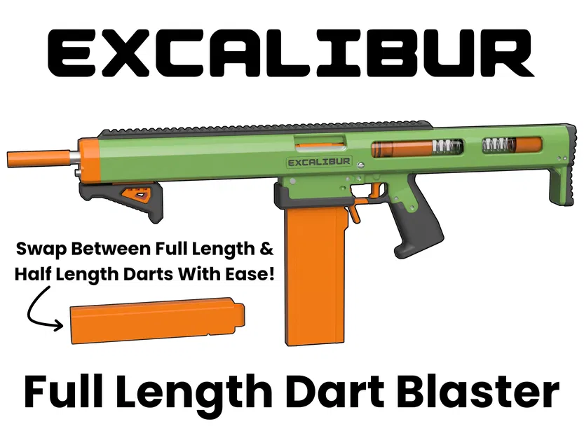 Excalibur - Blaster Bơm Action Đạn Dài (Tự Chế) - Image 1