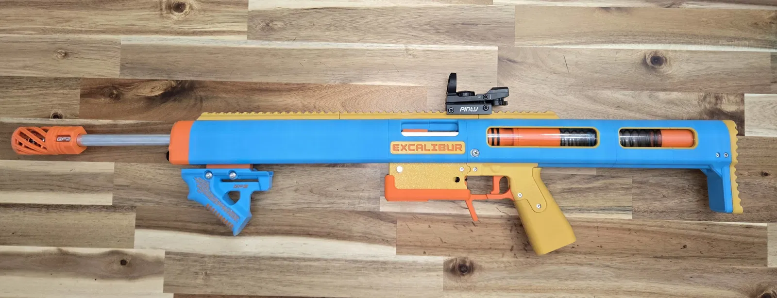 Excalibur - Blaster Bơm Action Đạn Dài (Tự Chế) - Image 5