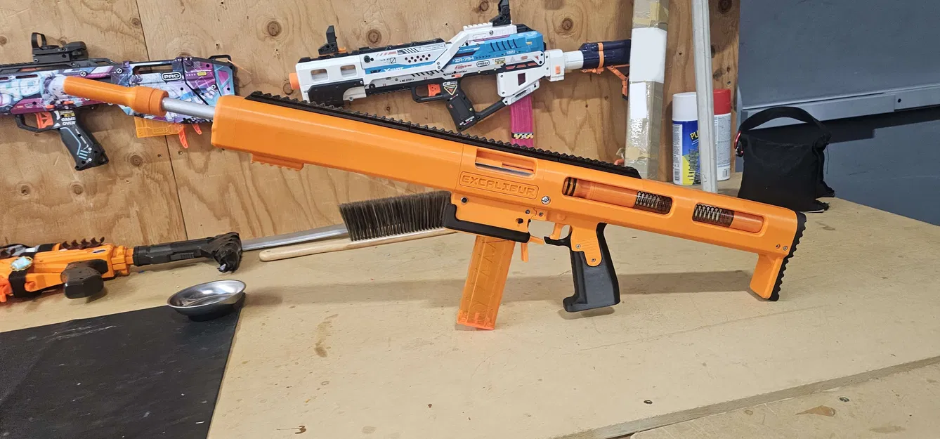 Excalibur - Blaster Bơm Action Đạn Dài (Tự Chế) - Image 7