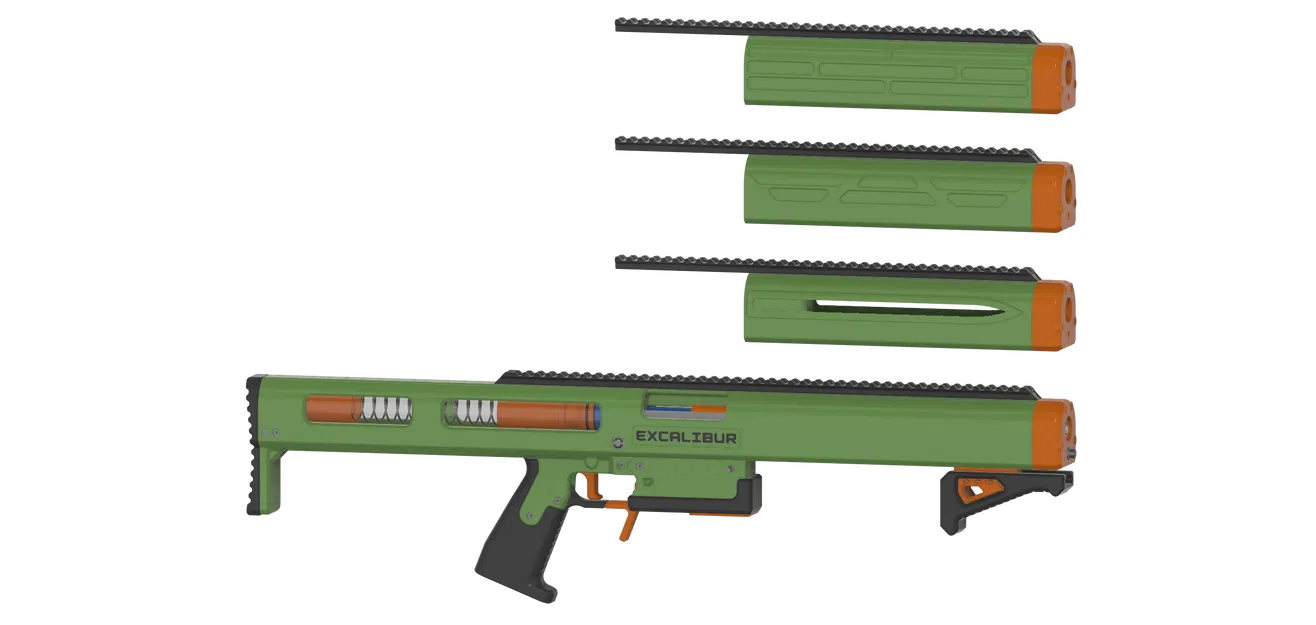 Excalibur - Blaster Bơm Action Đạn Dài (Tự Chế) - Image 9