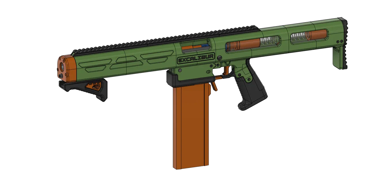 Excalibur - Blaster Bơm Action Đạn Dài (Tự Chế) - Image 10