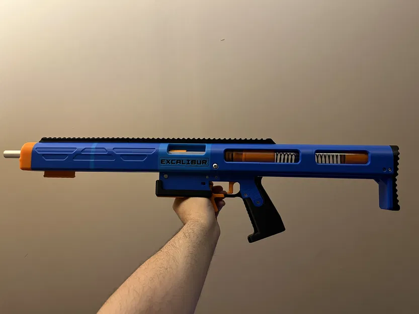 Excalibur - Blaster Bơm Action Đạn Dài (Tự Chế) - Image 13