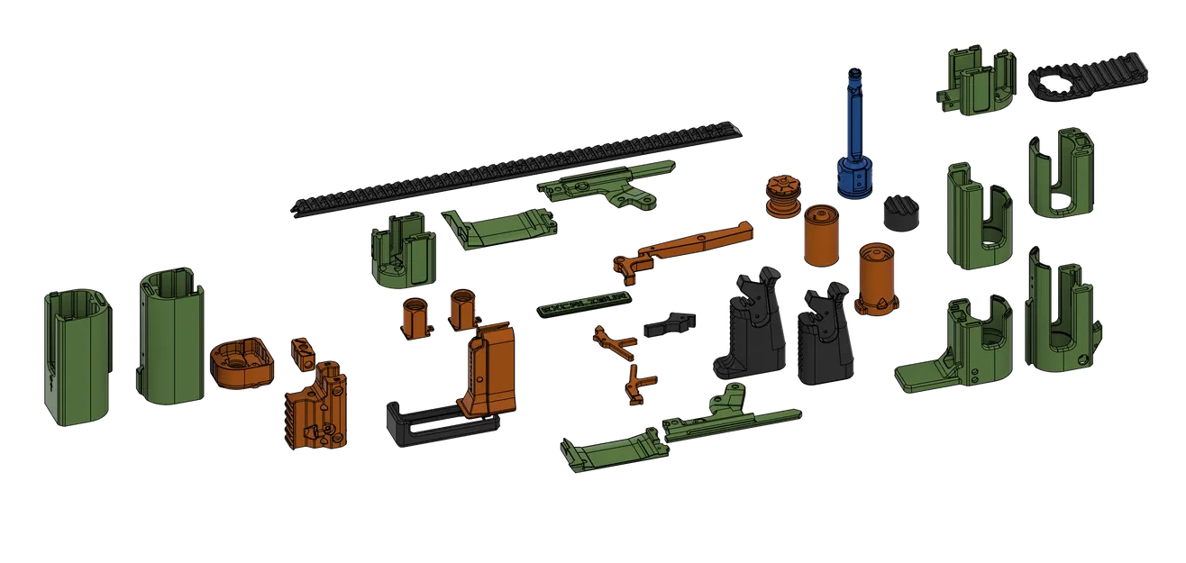 Excalibur - Blaster Bơm Action Đạn Dài (Tự Chế) - Image 15