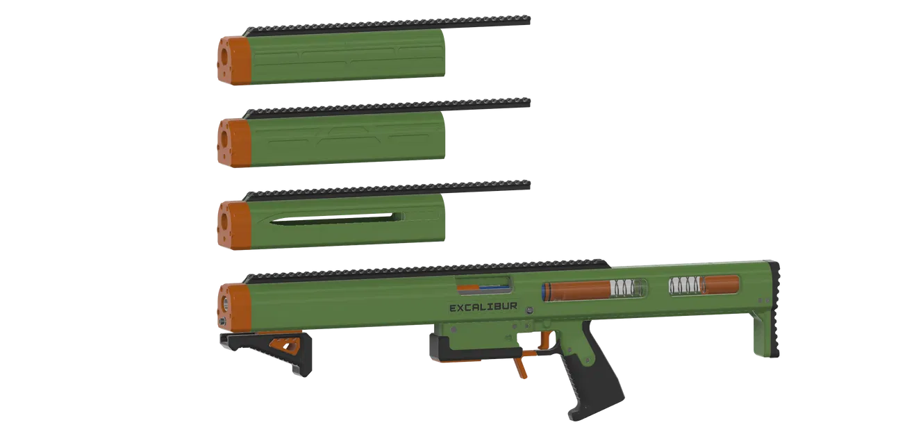 Excalibur - Blaster Bơm Action Đạn Dài (Tự Chế) - Image 22