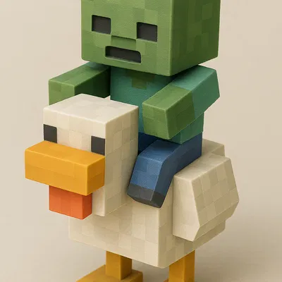 Zombie Jockey : Minecraft