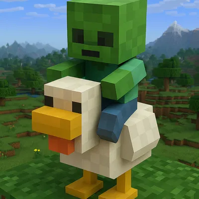 Zombie Jockey : Minecraft
