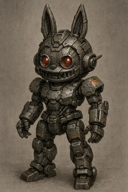 Labubu Mech - Mô Hình Robot Đáng Yêu Phong Cách Cơ Khí - Image 1