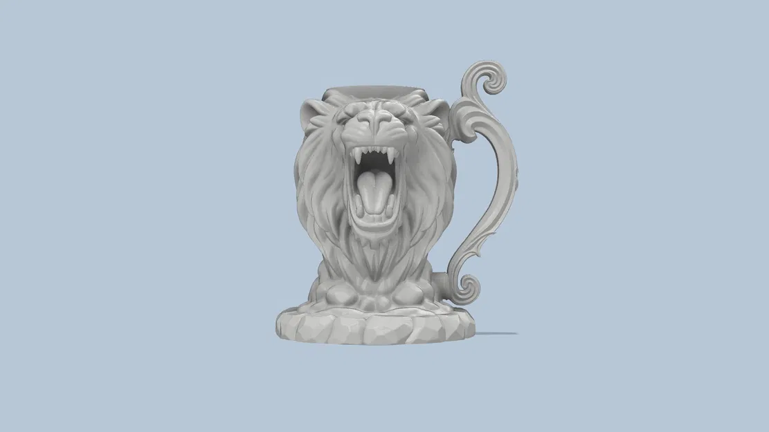 Giá Đỡ Lon Hình Đầu Sư Tử Độ Phân Giải Cao - Image 1