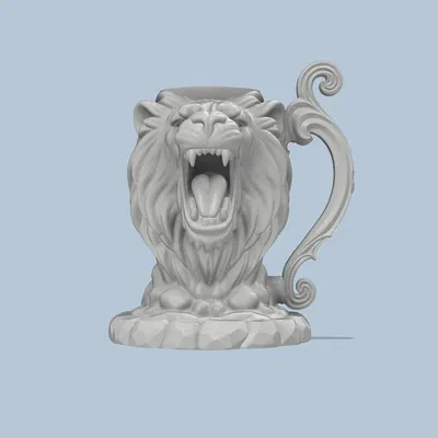 Giá Đỡ Lon Hình Đầu Sư Tử Độ Phân Giải Cao