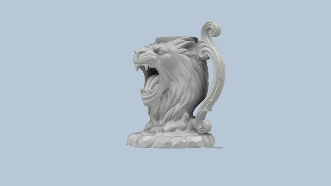 Giá Đỡ Lon Hình Đầu Sư Tử Độ Phân Giải Cao - Image 3