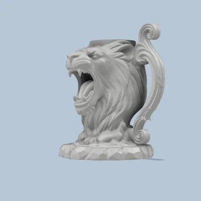 Giá Đỡ Lon Hình Đầu Sư Tử Độ Phân Giải Cao