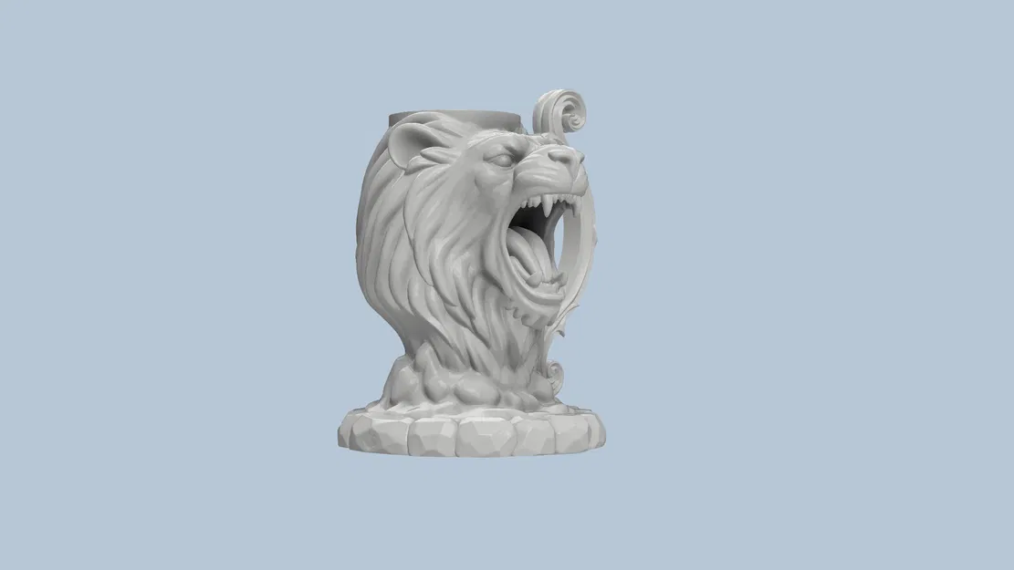 Giá Đỡ Lon Hình Đầu Sư Tử Độ Phân Giải Cao - Image 4