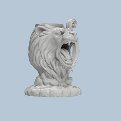 Giá Đỡ Lon Hình Đầu Sư Tử Độ Phân Giải Cao